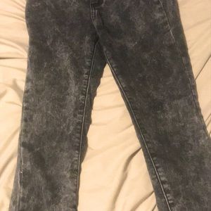 Size 10/12 acid wash black jeans